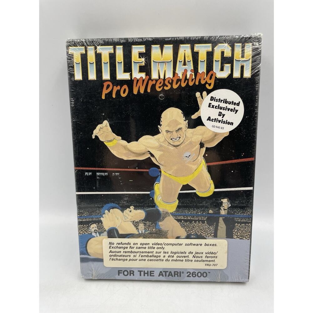 Title Match Pro Wrestling (1987) Atari 2600 New SEALED